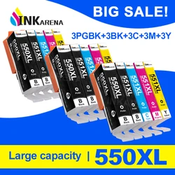 INKARENA 550 551 PGI-550 CLI-551 Cartridge For Canon PIXMA IP7250 MG5450 MG5550 MG5650 MG6350 MG7550 MX725 MX920 MX925 Printer