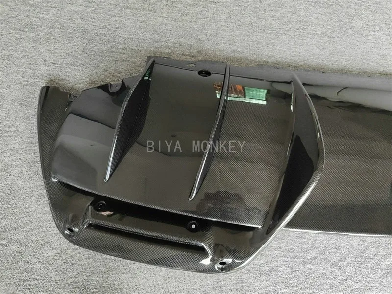 ألياف الكربون الجبهة الشفاه الخلفية الناشر المفسد التنانير الجانبية OEM نمط طقم الجسم لفيراري 296 الترقية على نمط OEM #6