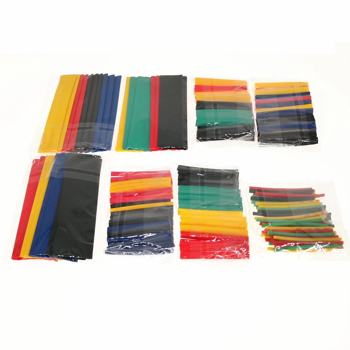 164pcs Assorted Polyolefin Heat Shrink Tube Cable Sleeve Wrap Wire Set Insulated Shrinkable Tube Kit