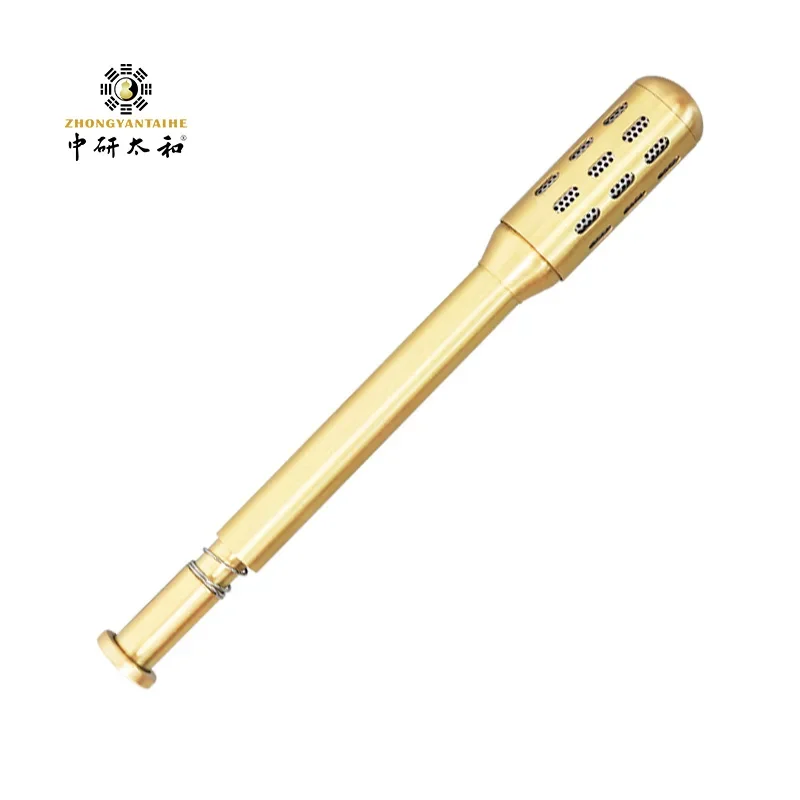 ZHONGYAN TAIHE Copper Moxibustion Rod Warm Rolling Rotary Massage Filter Smoke Massage Heating Acupuncture Point Cure Pain