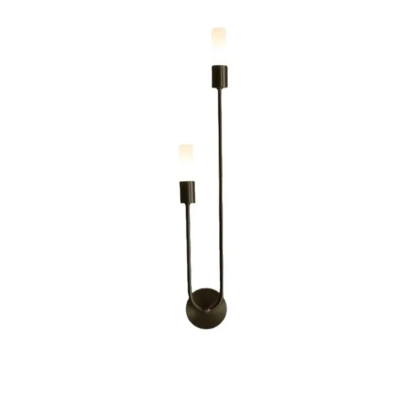 

New + generation double-headed Nordic simple and minimalist creative living room background wall light luxury wall lamp bedside