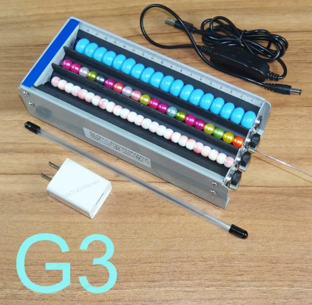 Dual Multi-channel Electric Bead Threading Machine, Adjustable Length Beading Artifact, Small Bead Spacer Automatic Needle