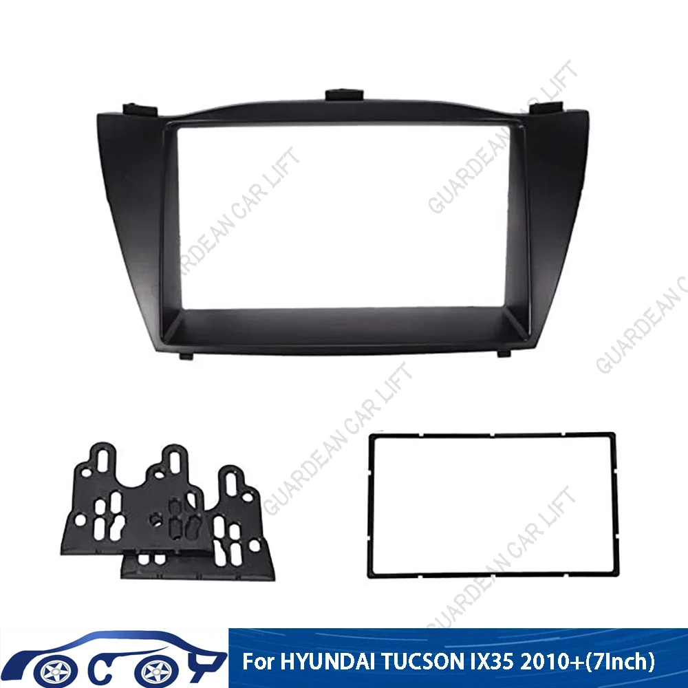 For HYUNDAI TUCSON IX35 2010+(7Inch) Car Radio Fascias Android GPS MP5 Stereo Player 2 Din Head Unit Panel Dash Frame Installati