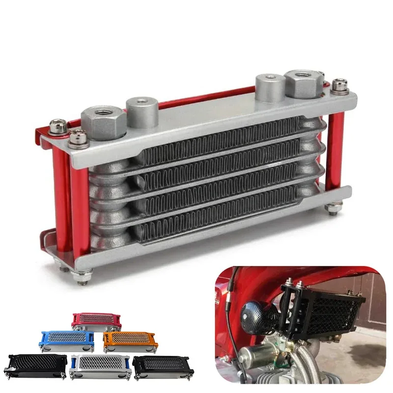 

Motorcycle Oil Radiator Cooler Engine Cooling Universal Parts For Honda Monkey Yamaha Kawasaki 50cc-140cc Dirt Pit Bike ATV