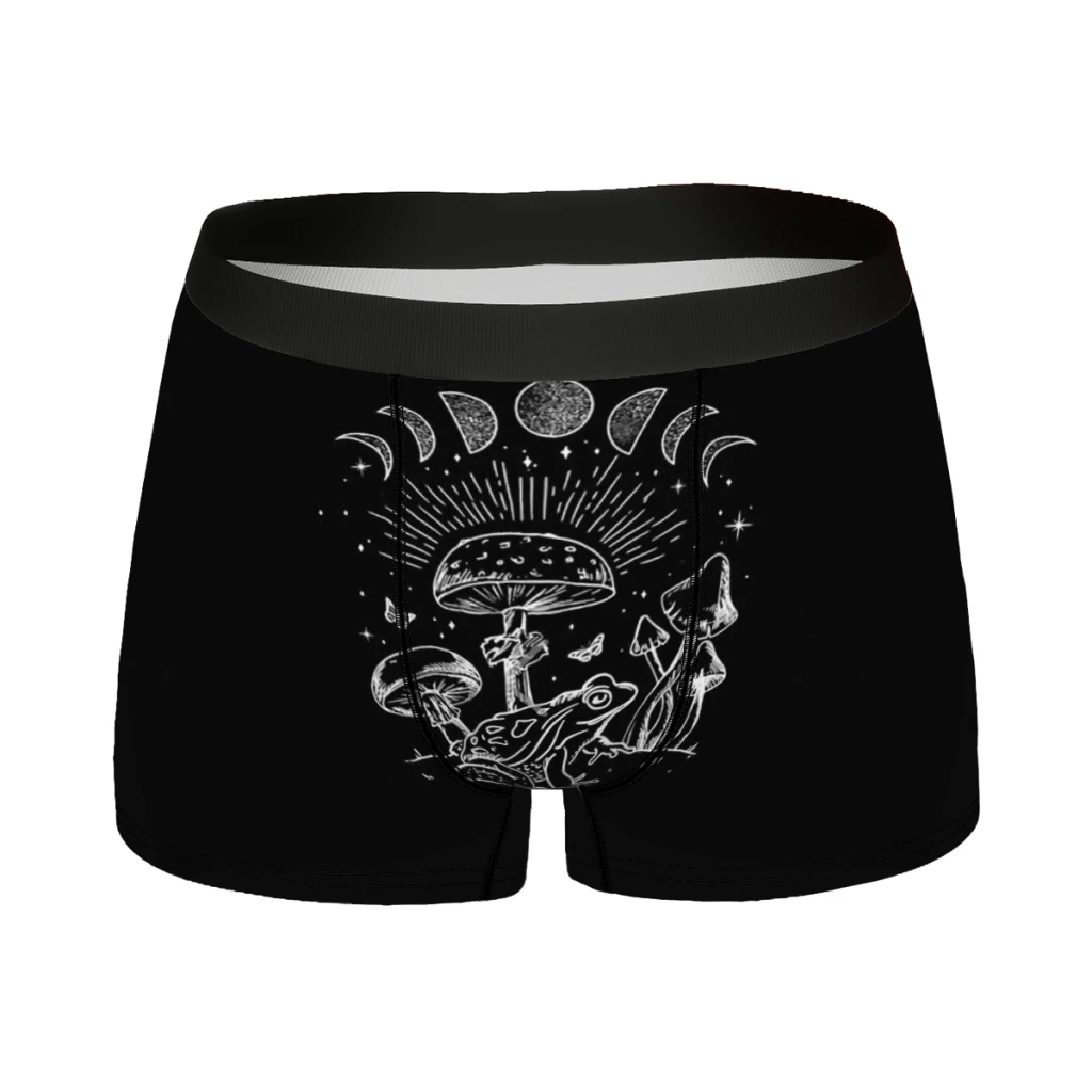 

Frog Under Mushroom Man's Boxer Briefs Underwear Forest Animal Highly Breathable High Quality Gift Idea