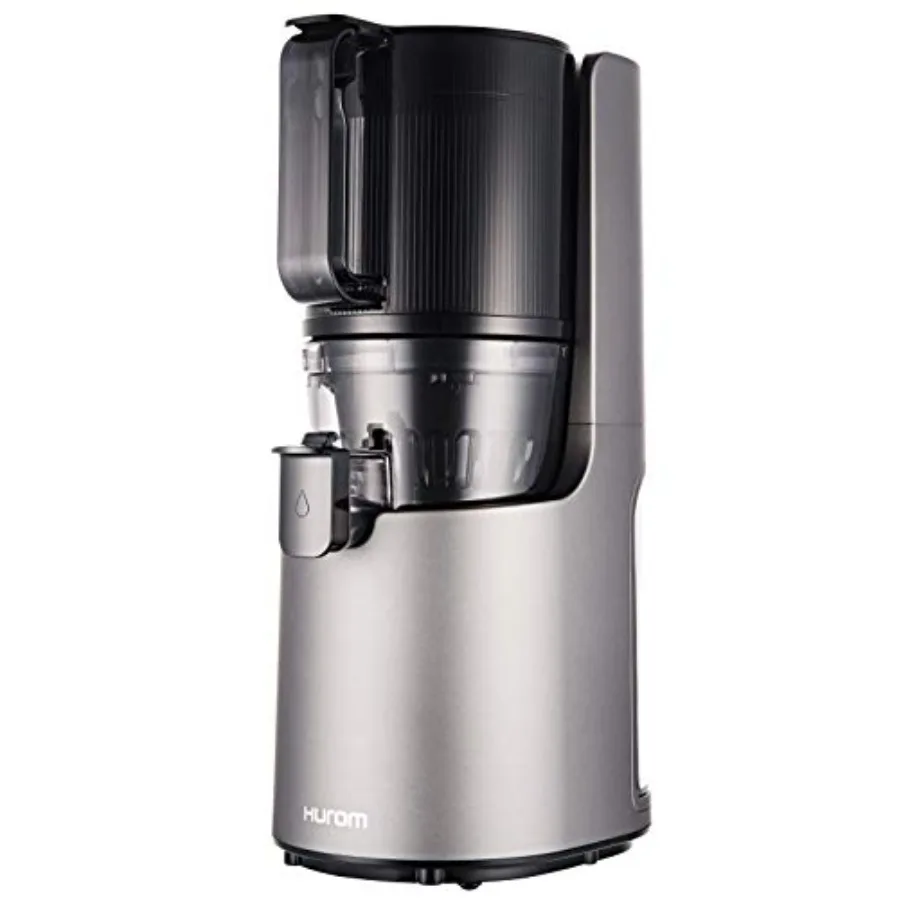 

Электронная соковыжималка H-200 Silver с функцией автоматической подачи и широким загрузочным отверстием для целых фруктов и овощей - без BPA, простая в использовании