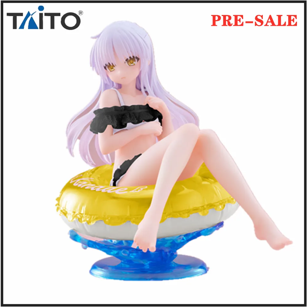 Original Anime Figur Taito Angel Beats! Tachibana Kanade Aqua Float Girls Action Figur Renewal ver. Spielzeugsammlermodell 10 cm