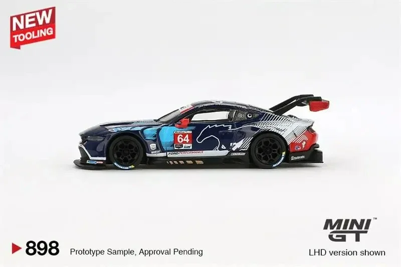 (Pre-Order) MINI GT 1:64 Mustang GT3 #64 Multimatic 2024 IMSA Daytona 24Hrs Diecast Collector's Vehicle Model Car