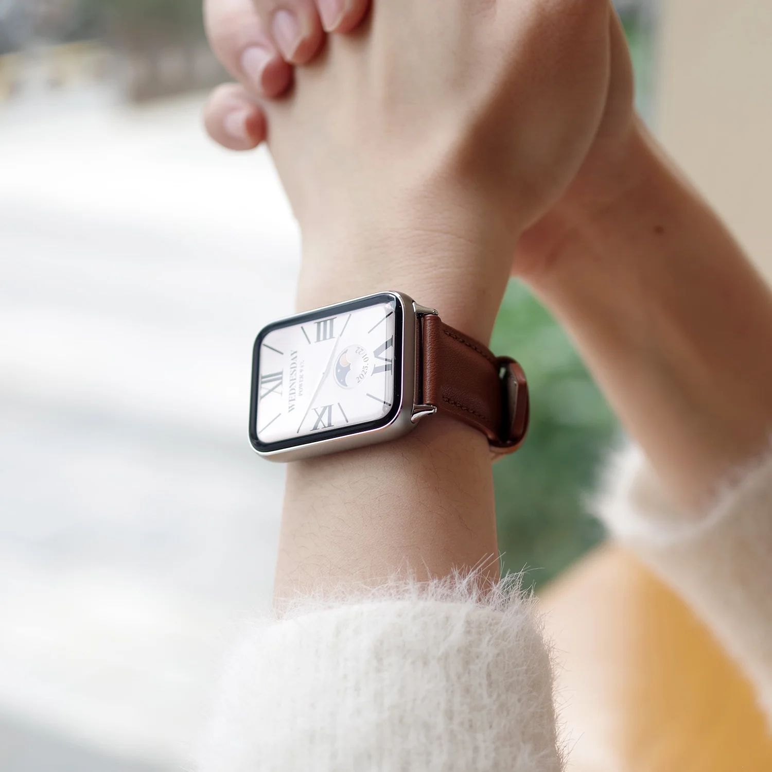 Cinturino in pelle per cinturino Mi Band 9 Pro 8 Pro per cinturino Redmi Watch 5 per Redmi Watch 4 per piccola circonferenza del polso