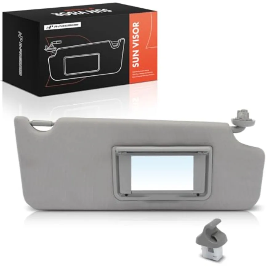 

Passenger Right Side Sun Visor Compatible with Honda Pilot 2016-2022 Ridgeline 2017-2023 Passport 2019-2022 - Without Vanity Li