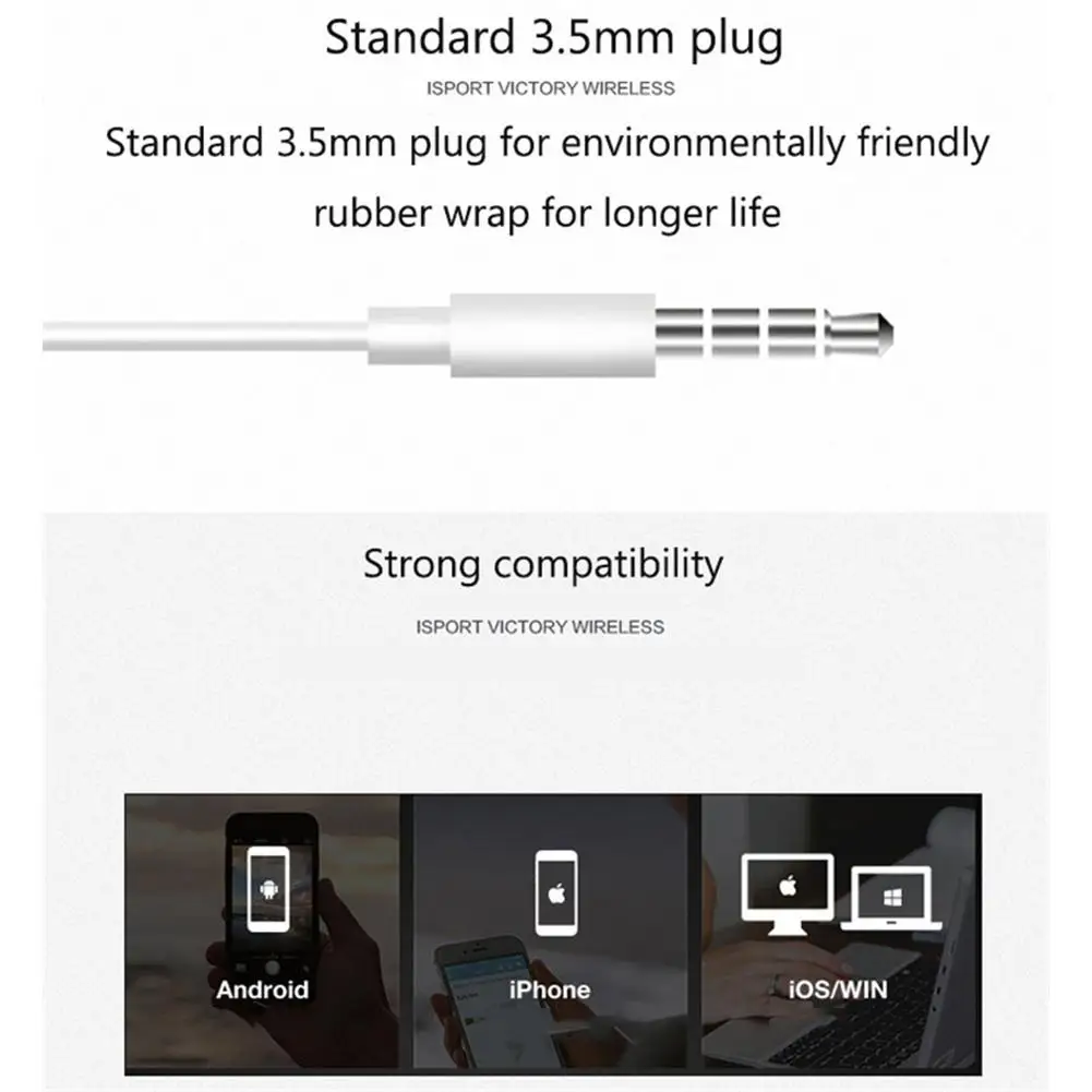 BTE-08 Earphone 3.5mm Jack Wired Headphones With Microphone HiFi Stereo Earbuds Sports Headsets For iPhone 6 5 4 Xiaomi Samsung