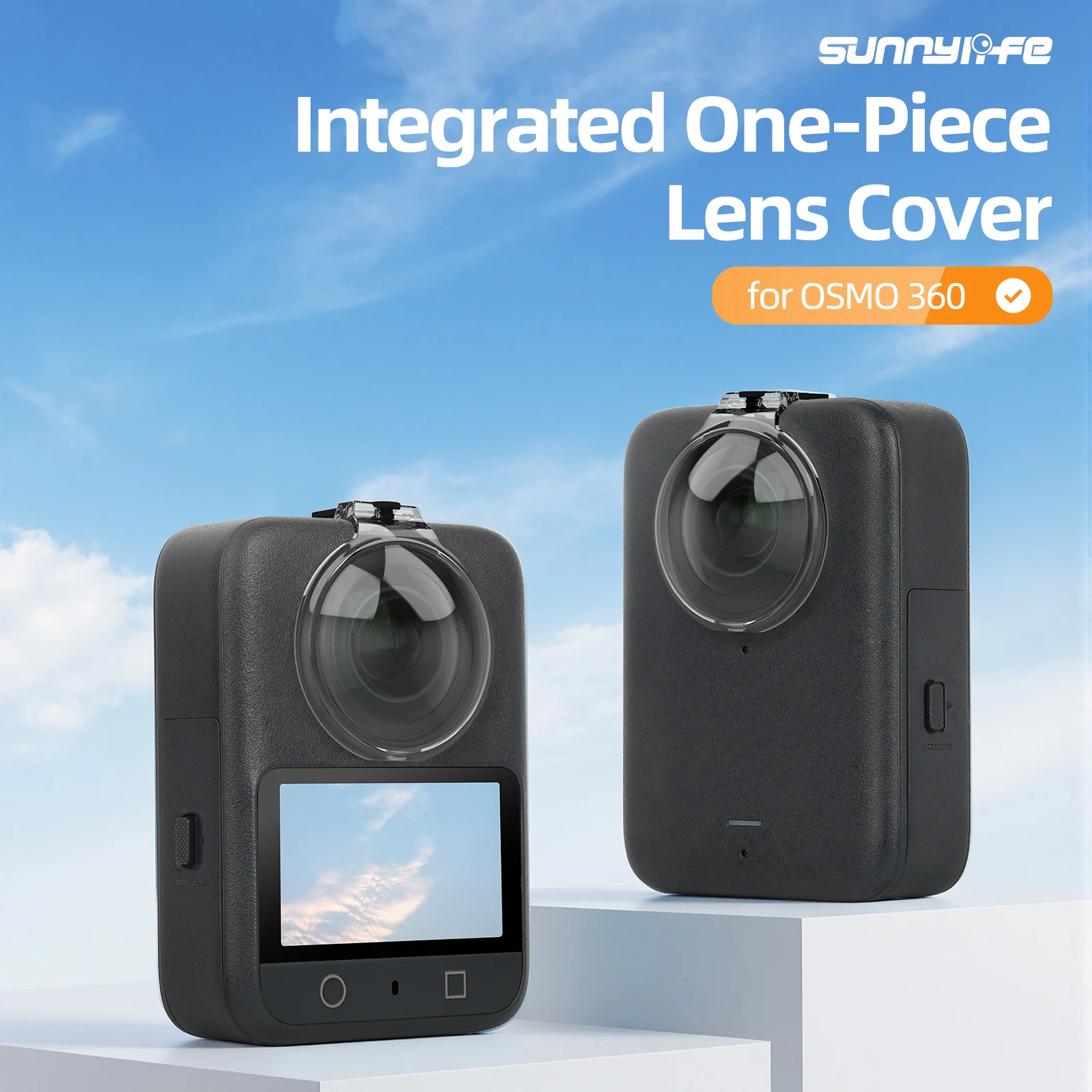 

For DJI OSMO 360 Lens Protector Integrated Lens Cover Panoramic Camera Scratch-Resistant Protective Cover