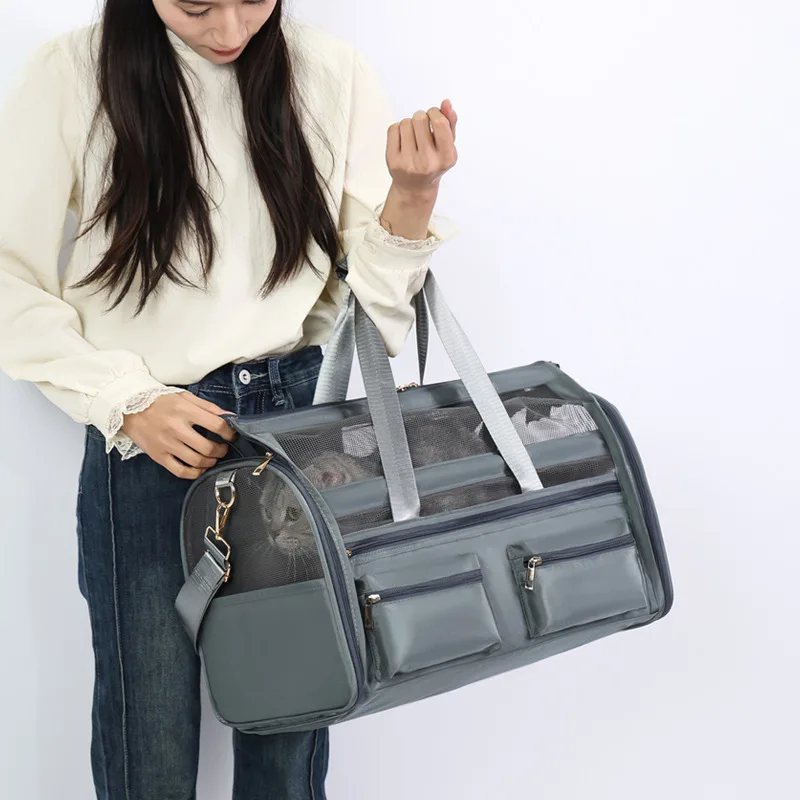 

Pet Carriers Bags Portable Breathable Foldable Shoulder Bag Cat Dog Carrier Bags Outgoing Travel Pets Handbag Transport Bag