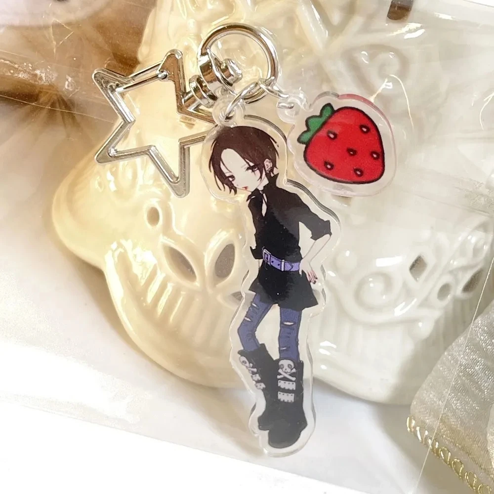 Anime Komatsu Nana Oosaki Nana Cosplay Keychain Cartoon Cute Acrylic Keyrings Backpack Key Chain Decoration