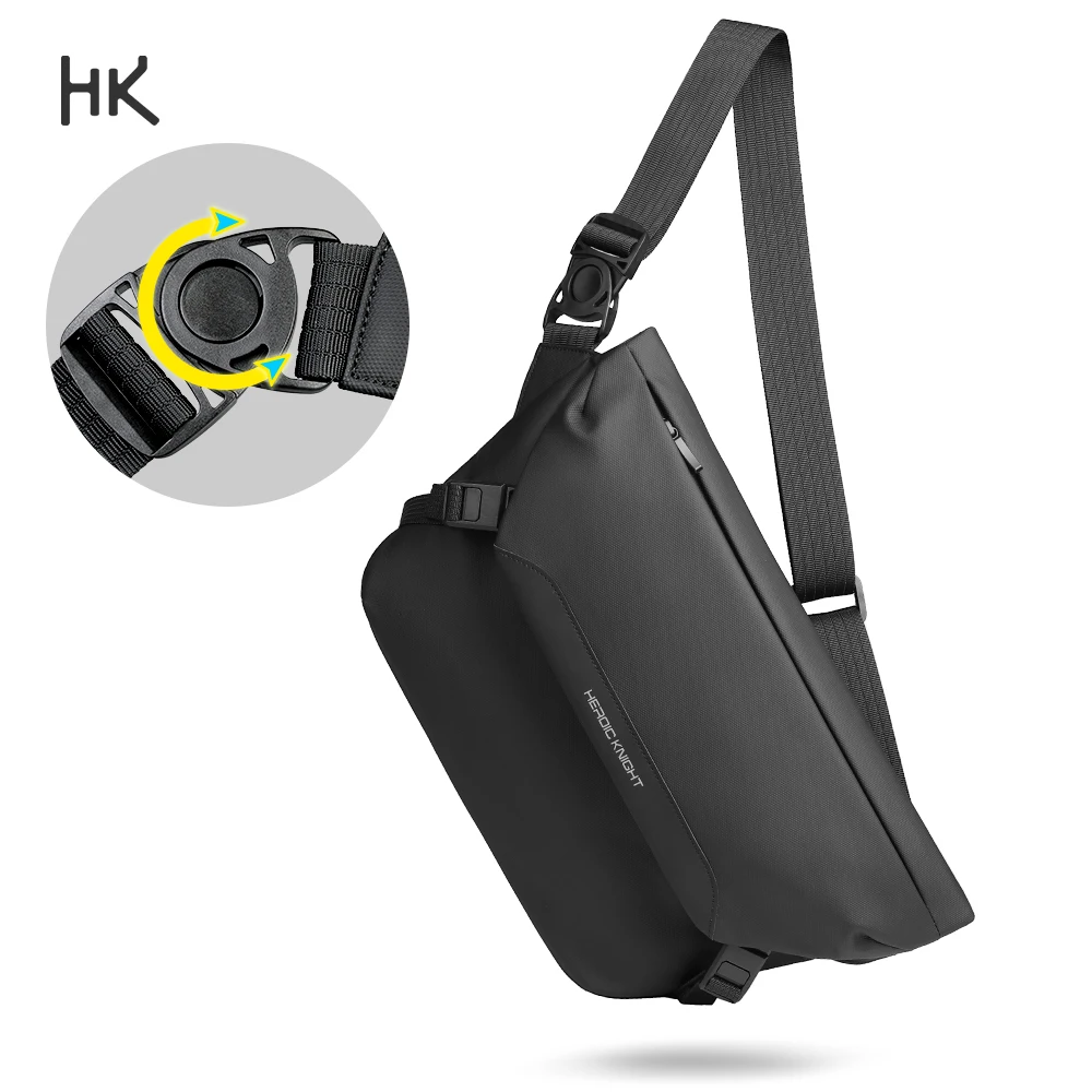 

HK Waterproof Men's Crossbody Bag Casual Shoulder Messenger Bag Cycling Outdoor Travel Sling Bag Multifunctional Daily Work Pack
