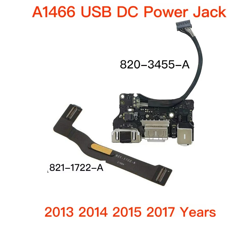 Original I/O Port Board DC-IN Power Jack Flex Cable For MacBook Air 13