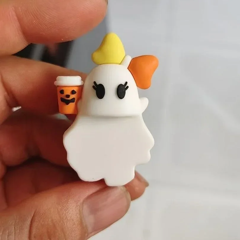 Halloween Cute Ghost Phone Charm Ornament Ghostees Mystery Phone Buddy, Ghostees Ghost Blind Box Mini Surprise Fun Desk Figurine