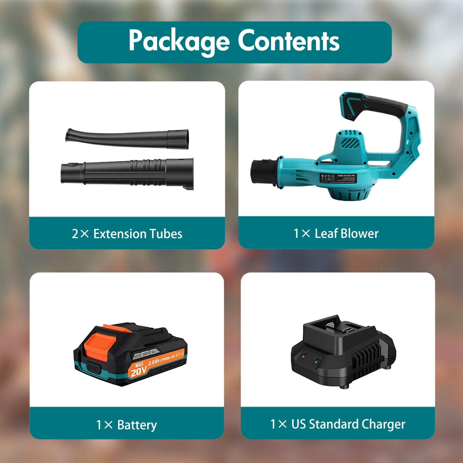 منفاخ أوراق الشجر اللاسلكي الكهربائي المحمول 160MPH خفيف الوزن 1*20 فولت-2.0 أمبير بطاريات يده منظف أوراق الشجر 2-سرعة ساحات العناية بالحديقة #6