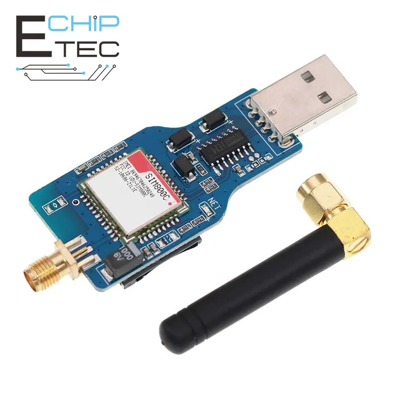 

1PCS USB to GSM Module Quad-band GSM GPRS SIM800 SIM800C Module for Wireless Bluetooth SMS Messaging with Antenna