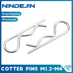 2-20pcs Cotter Pins M1.2 M1.6 M1.8 M2 M2.5 M3 M3.5 M4 Metal Pins Stainless Steel R Clips Spring Retaining Clips for Automotive