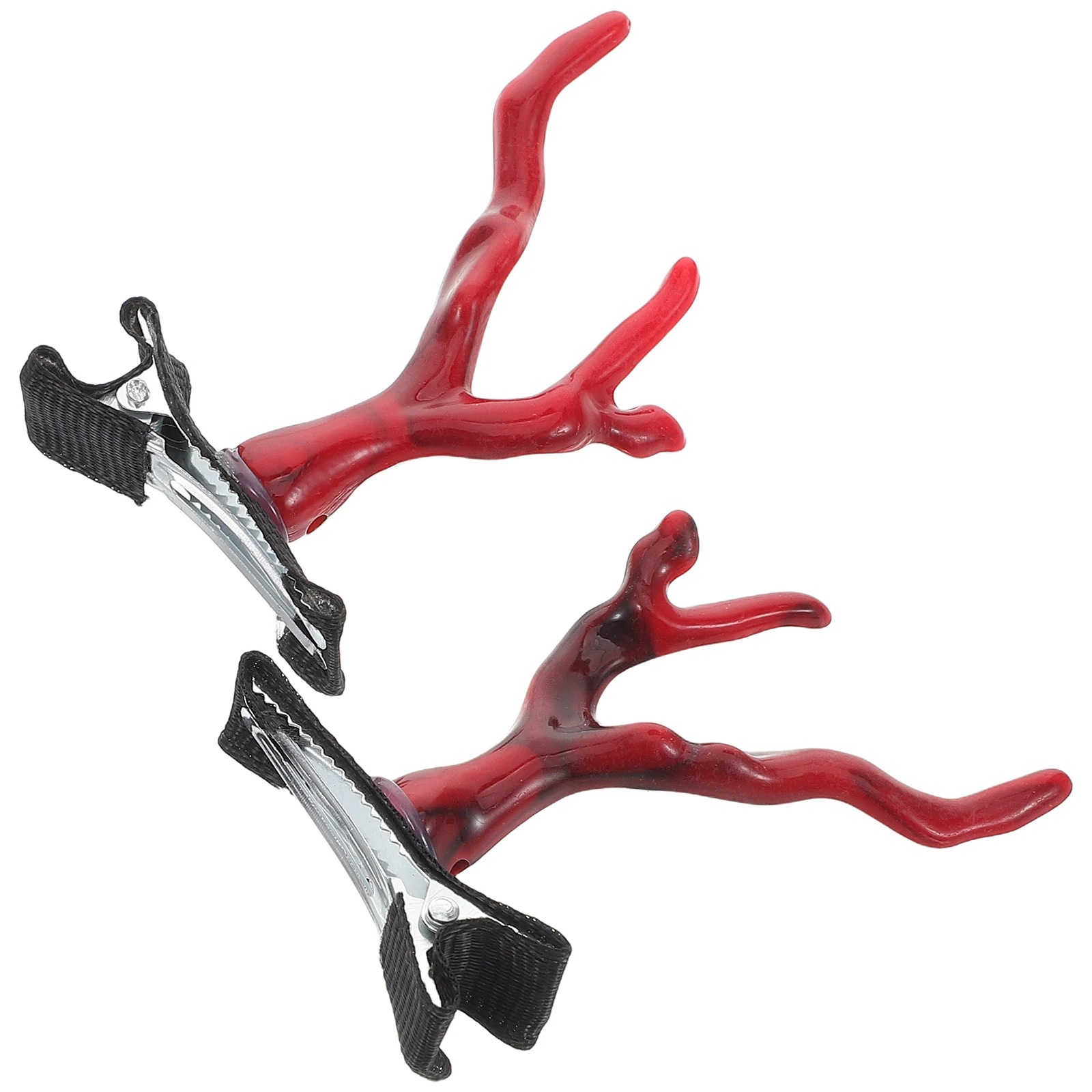 

2pcs Dragon Horn Hair Accessories Realistic 3D Metal Resin Clips Women Hairstyles Occasions Fancy Hairpins Longjiao Unique