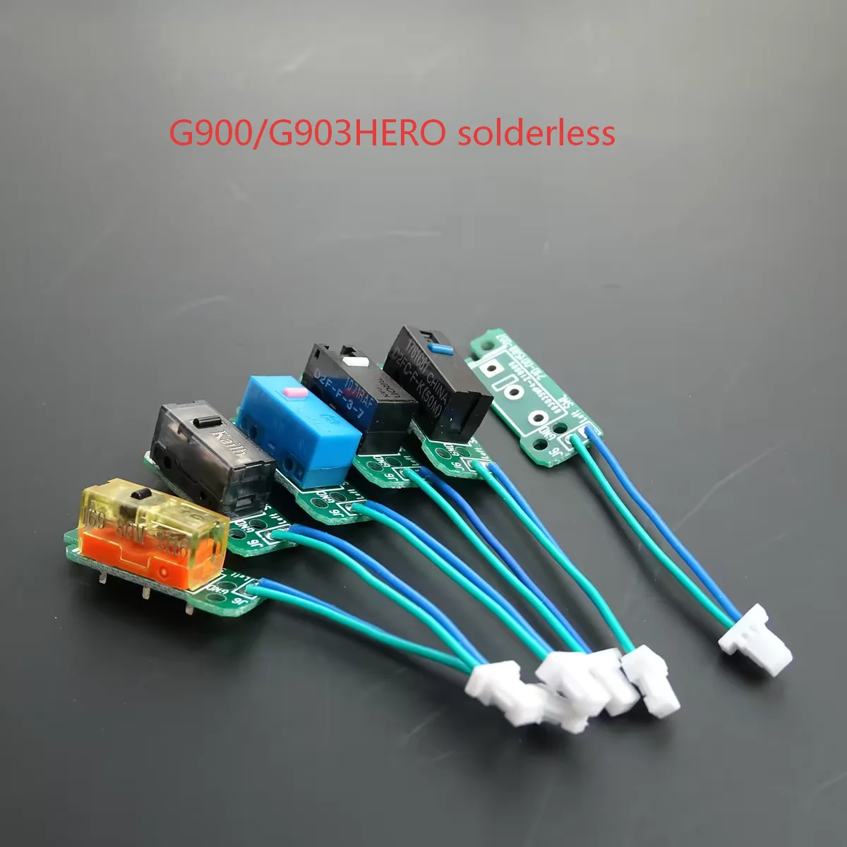 For Logitech G900 G903 HERO Button Micro Switch PCB Board No Solder Double Click Repair Part Silent
