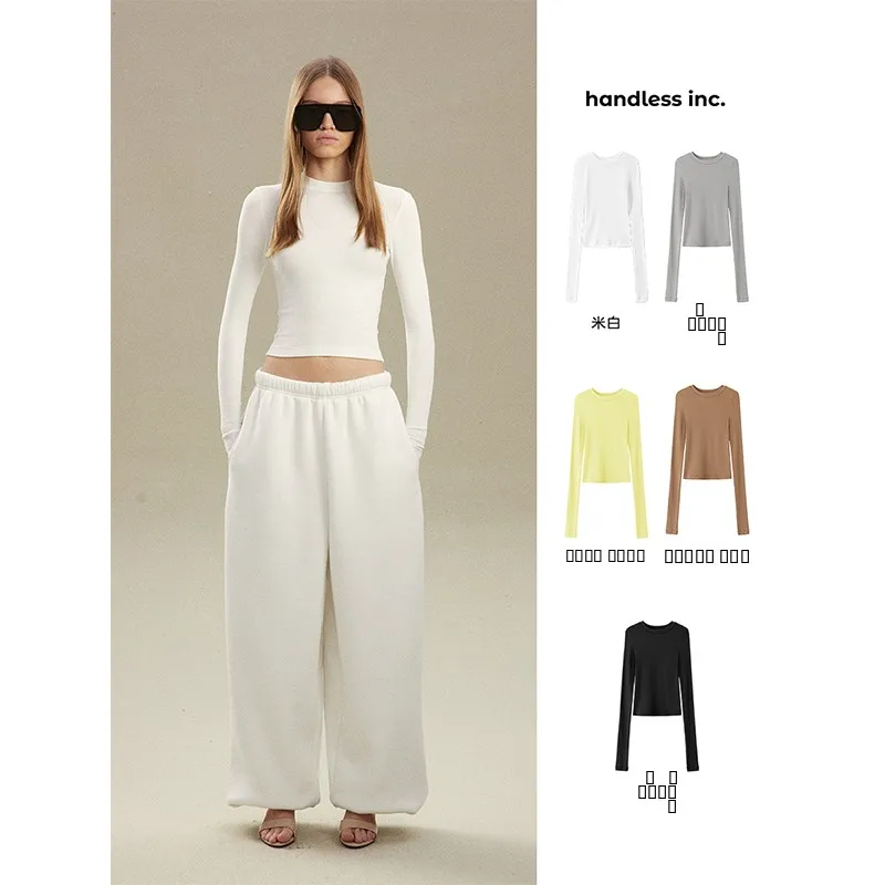 

Женская приталенная футболка Street Style с круглым вырезом, длинным рукавом, на флисовой подкладке, без бренда (регистрация не требуется)