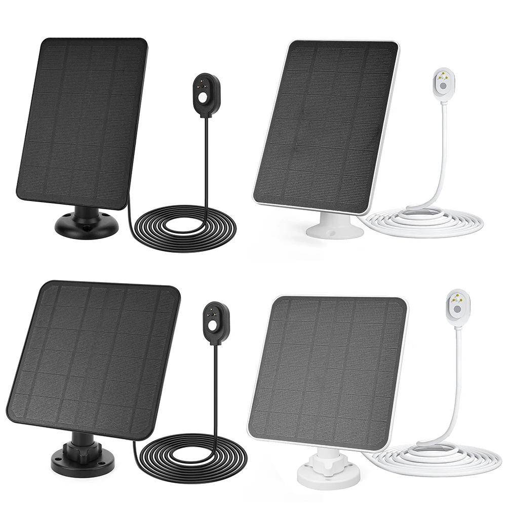 4W/6W 5V Solar Charging Panels W/ 9.8ft Charging Cable Solar Panel Charge for Arlo Pro 5S/4/3 Floodlight Camera