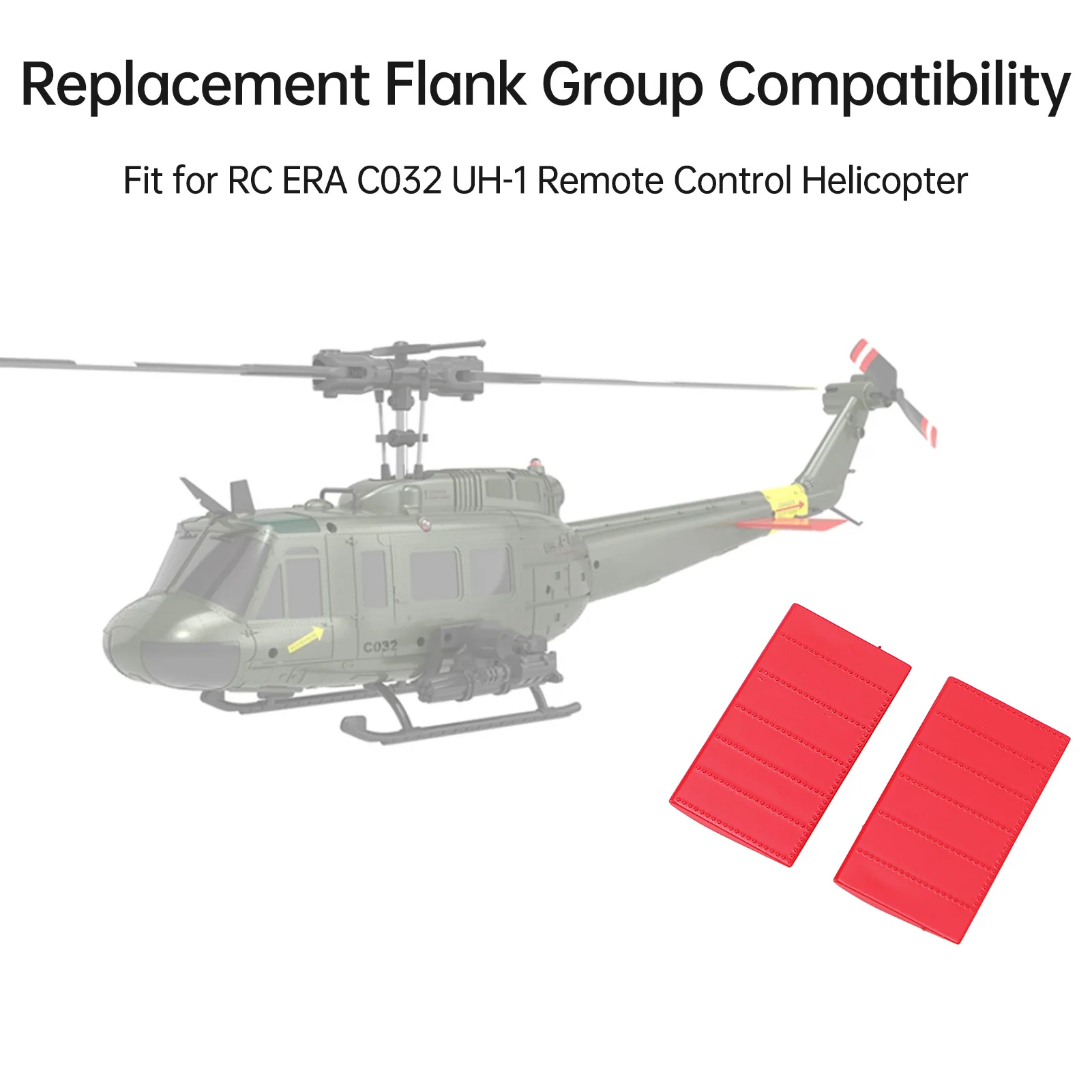 

RC Helicopter Spare Parts Flank Group for RC ERA C032 UH-1 Remote Control Helicopter Replacement Parts Durable Lightweight
