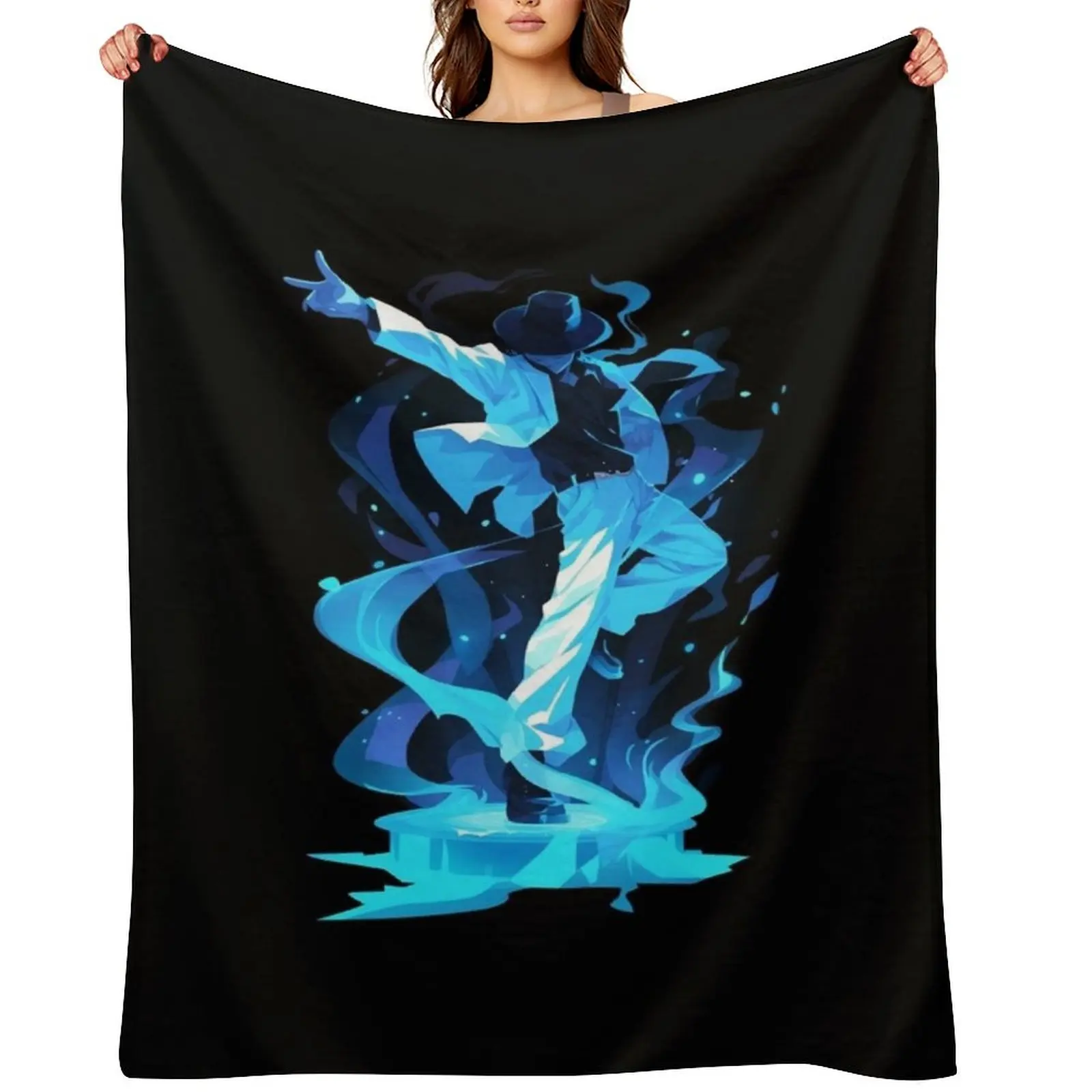 

Dance Legend with Swirling Energy - Pop Music Throw Blanket Thermal christmas gifts Single Flannel Blankets