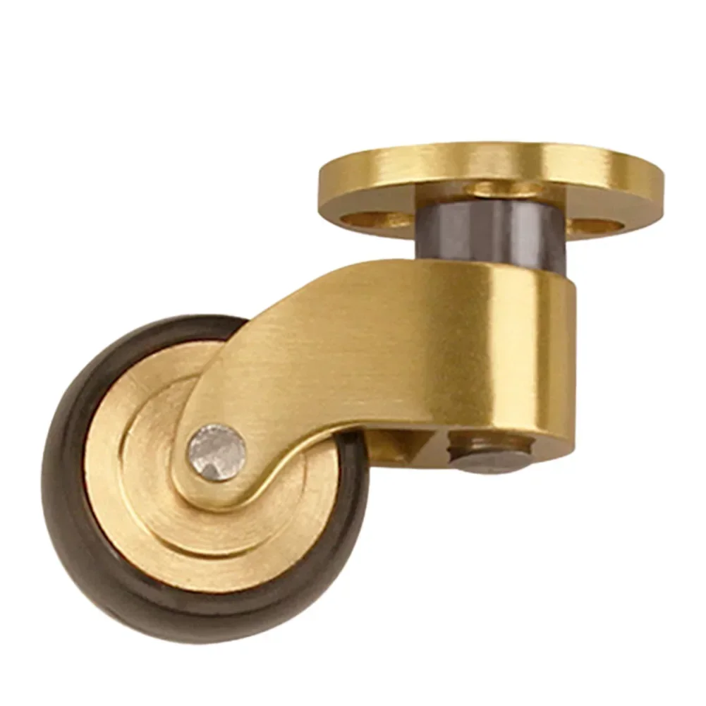 360 Degree Rotating Brass Caster Wheels Easy Repositioning Smooth Movement Versatile Applications Minimal Disruption