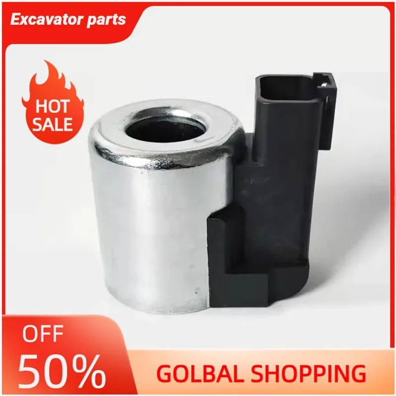 

Excavator solenoid valve coil hole 18mm height 40mm(DC24V)