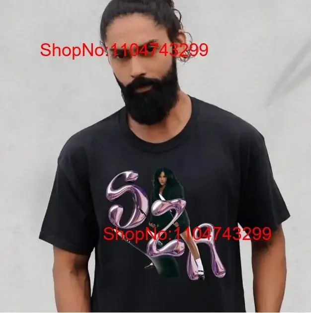 

Sza T Shirt SOS Tour 2023 Retro Merch Fan vintage Washed Comfortable designer clothes homme Stylish Stretched Versatile Casual
