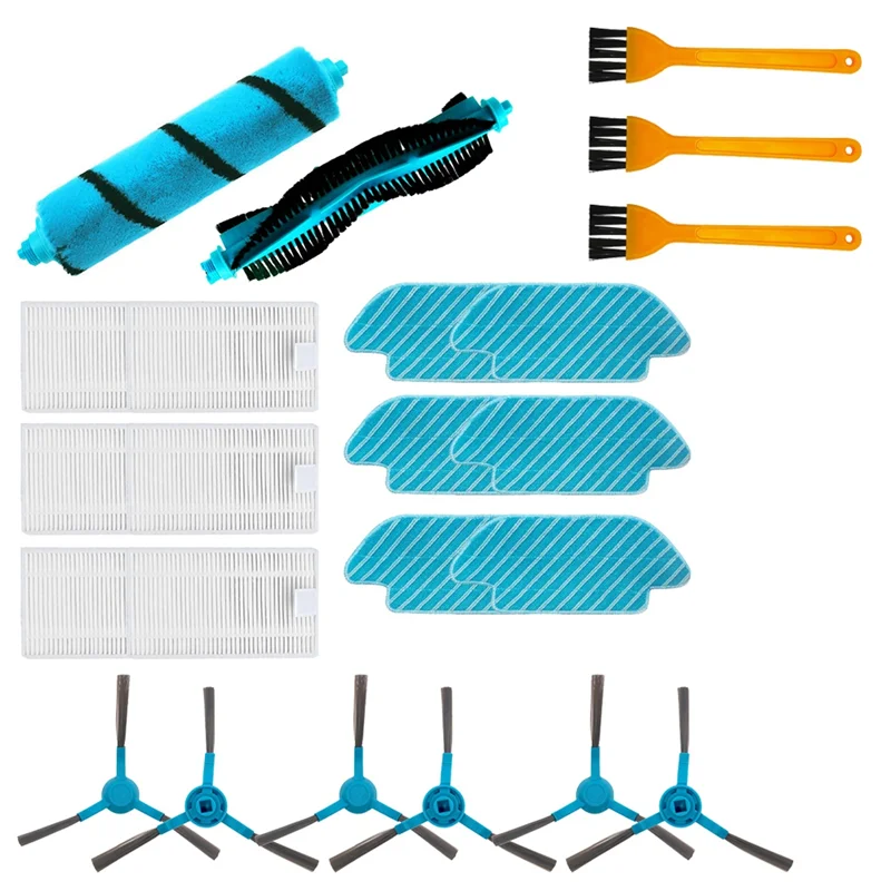 

【Hot Cake】Replacement Plush Brush And Side Brush Kit For Conga Sweeping Machines 4090 5090 With Filter And Cloth Assembly