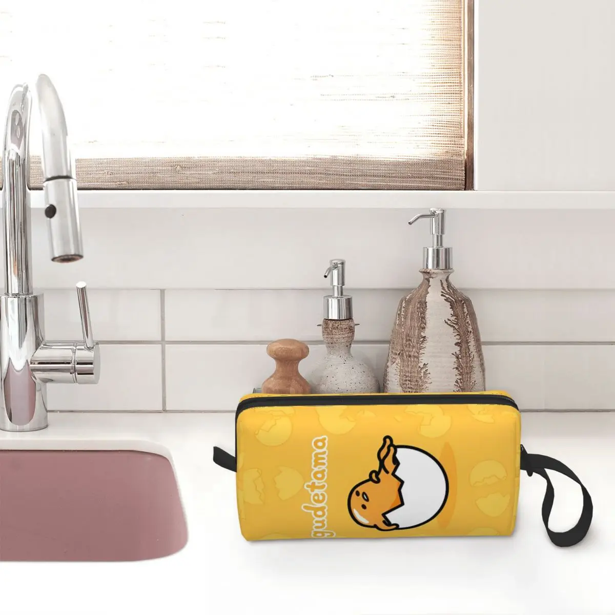 Gudetama The Lazy Egg Makeup Bags Women Cosmetic Bag Trend Waterproof Pouch for Purse Storage