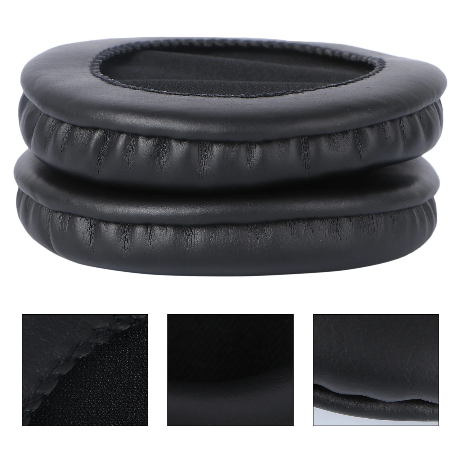 

Black Replacement Pu Foam Ear Pads High Elasticity Comfortable For Mdr-Z600 V600 V900 7509Hd Headphone Accessories Ear