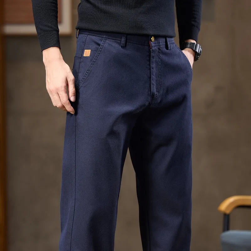 

2025 New Straight Casual Pants Men Fashionable Loose Comfortable Trousers Business Wide-leg Drape Male Brand Pants