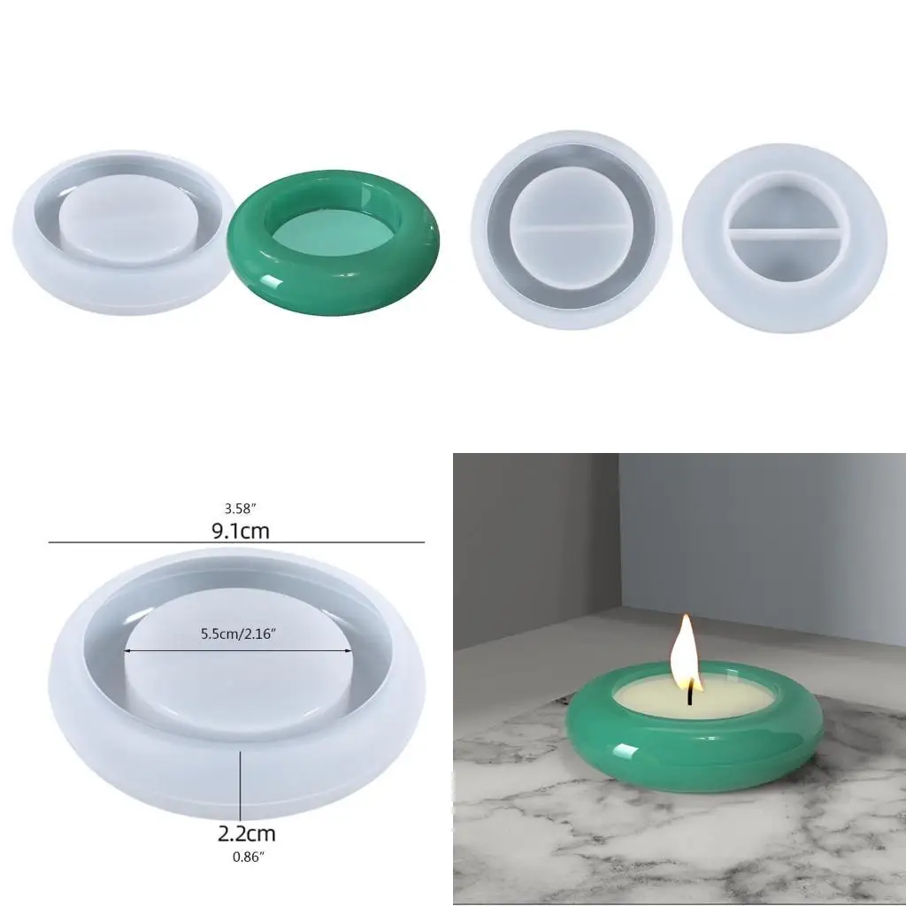 DIY Storage Box Mold Handicrafts Soap Candle Resin Casting Mold DIY Crafts Table Ornament Candle Holder Epoxy Resin Mold