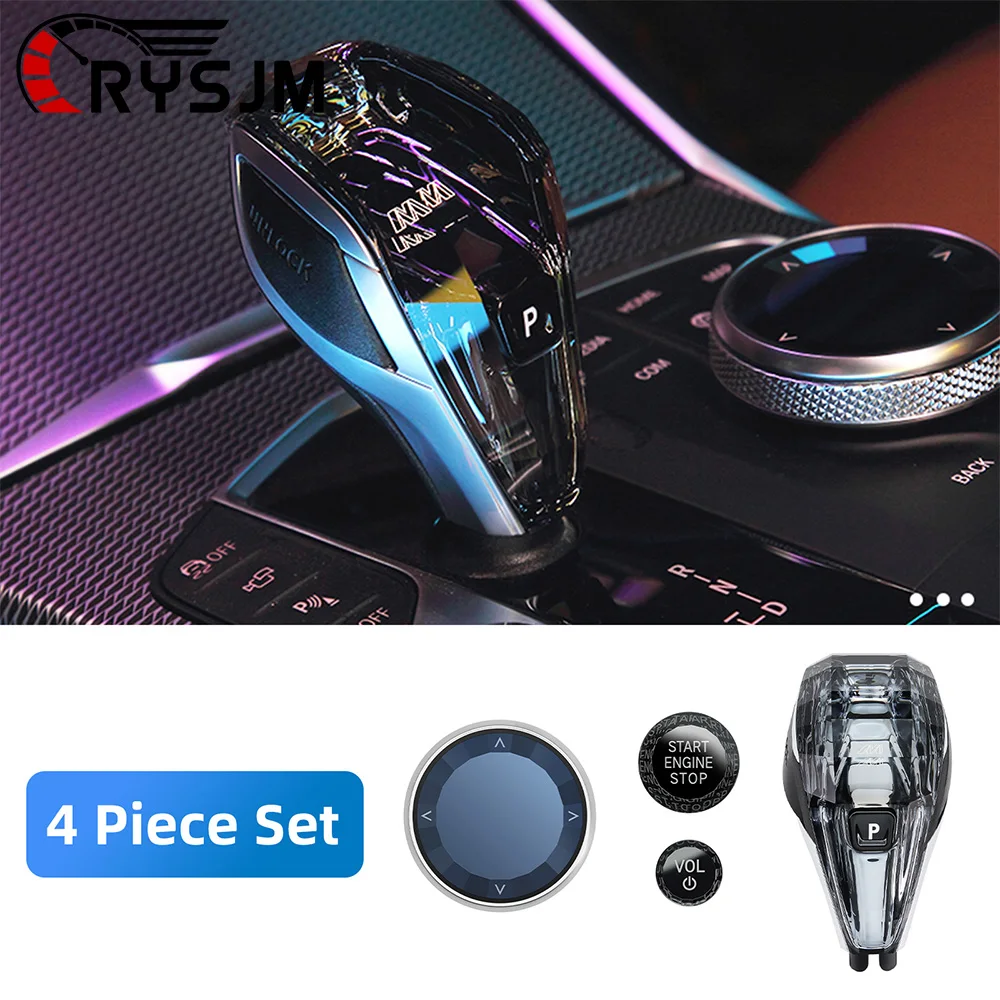 

For BMW G20 G21 iX3 G08 X3 G01 X6 G06 X7 G07 X5 G05 4 Piece Set Crystal Gear Shift Knob Lever Automatic Crystal Gear Handle