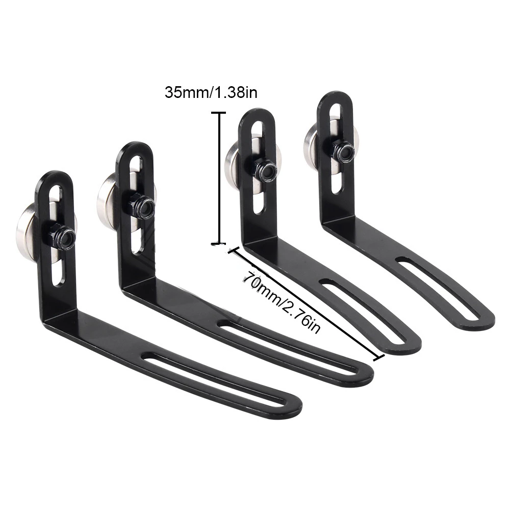 4PCS RC Car Shell Body Mount Metal L-Bracket with Magnet For 1:10 RC Crawler Car Axial SCX10 90046 D90