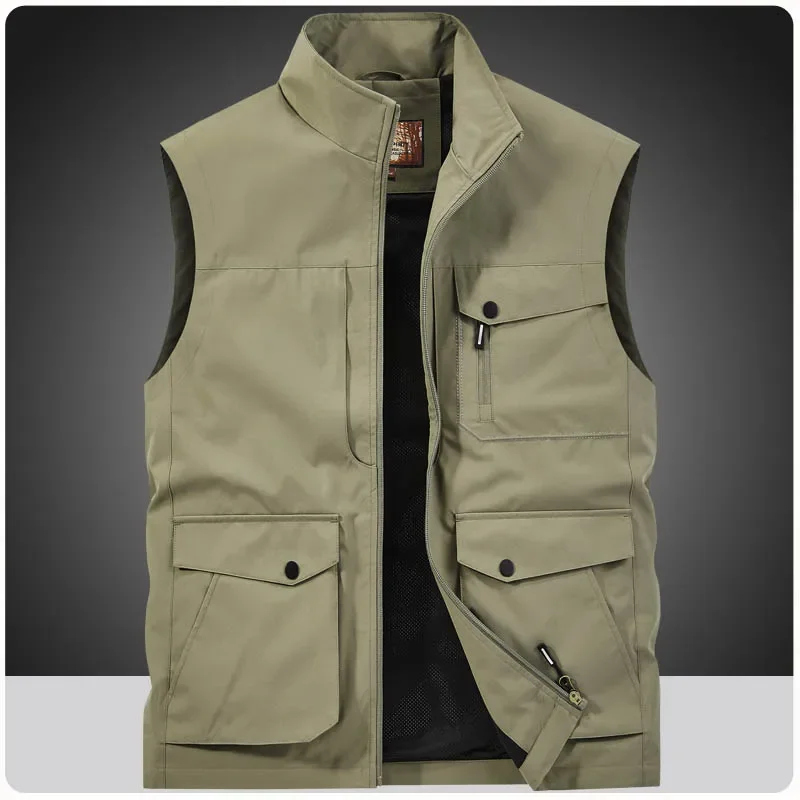 Men Summer Outdoor Work Safari Fishing Travel Photo Camping Hiking Vest For Gym Jogging Running Sport Sleeveless Mesh Waistcoat