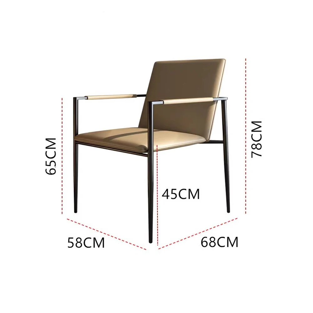 Sedie da pranzo di design della metà del secolo Sedie da pranzo premium moderne di lusso nordico Soggiorno con braccioli Chaise Design Furniture