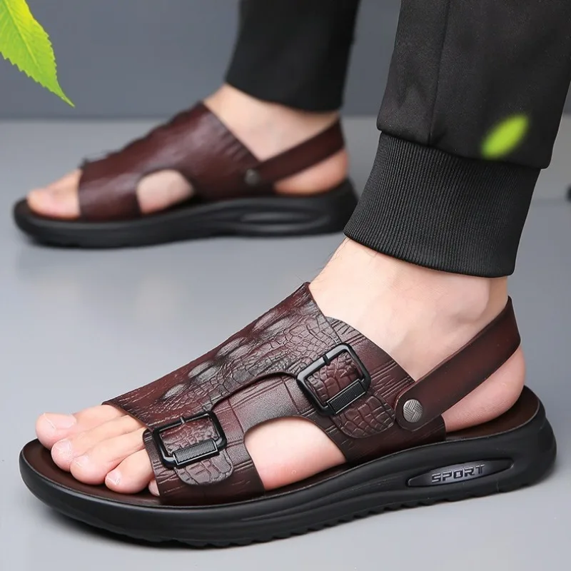 

Мужские сандалии, износостойкие тапочки на платформе, пляжная обувь, водонепроницаемые, подходят для сухой и влажной погоды, можно замачивать в воде, долговечные.