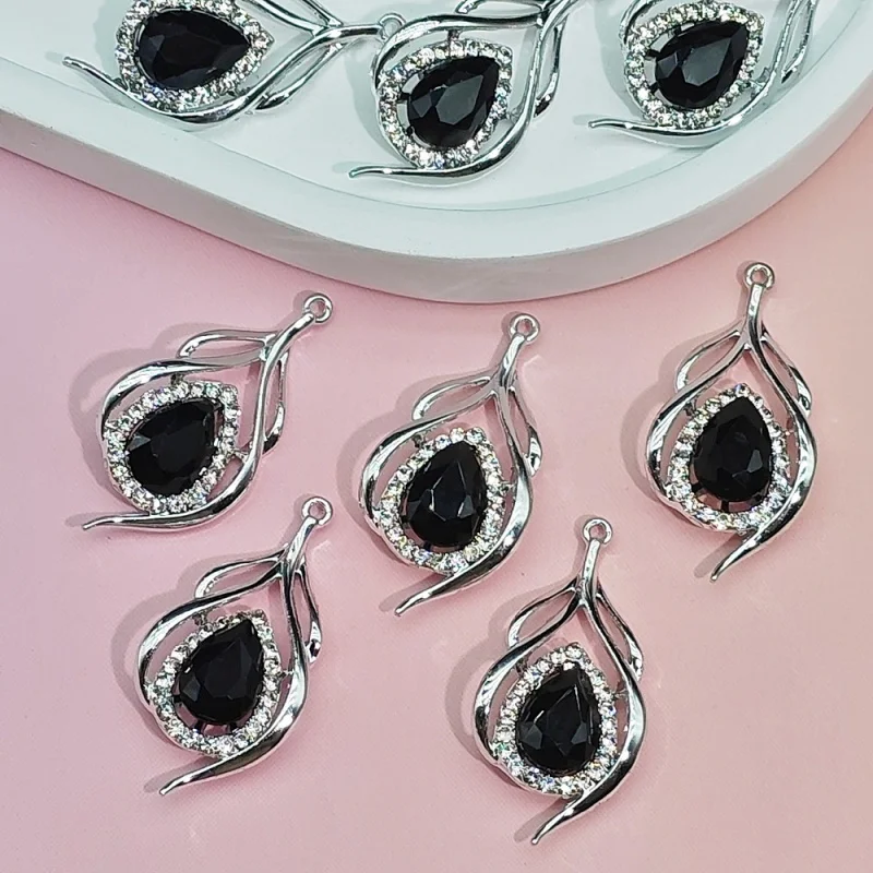 20pc set Super Shiny Gemstone Alloy Pendant Fairy Sweet HandmadeDIYEarrings Bracelet Necklace