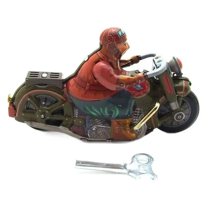 MS448 motocicleta hojalata juguete Tintoy tema nostálgico adorno personalizado regalo creativo