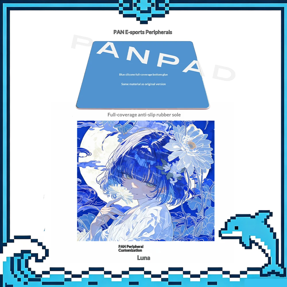 PAN Esports The God Of Moon Glass Gaming Mousepad  FPS Both Speed And Smoothness Mouse Pad For TTK APEX CSGO PC Accessories Gift