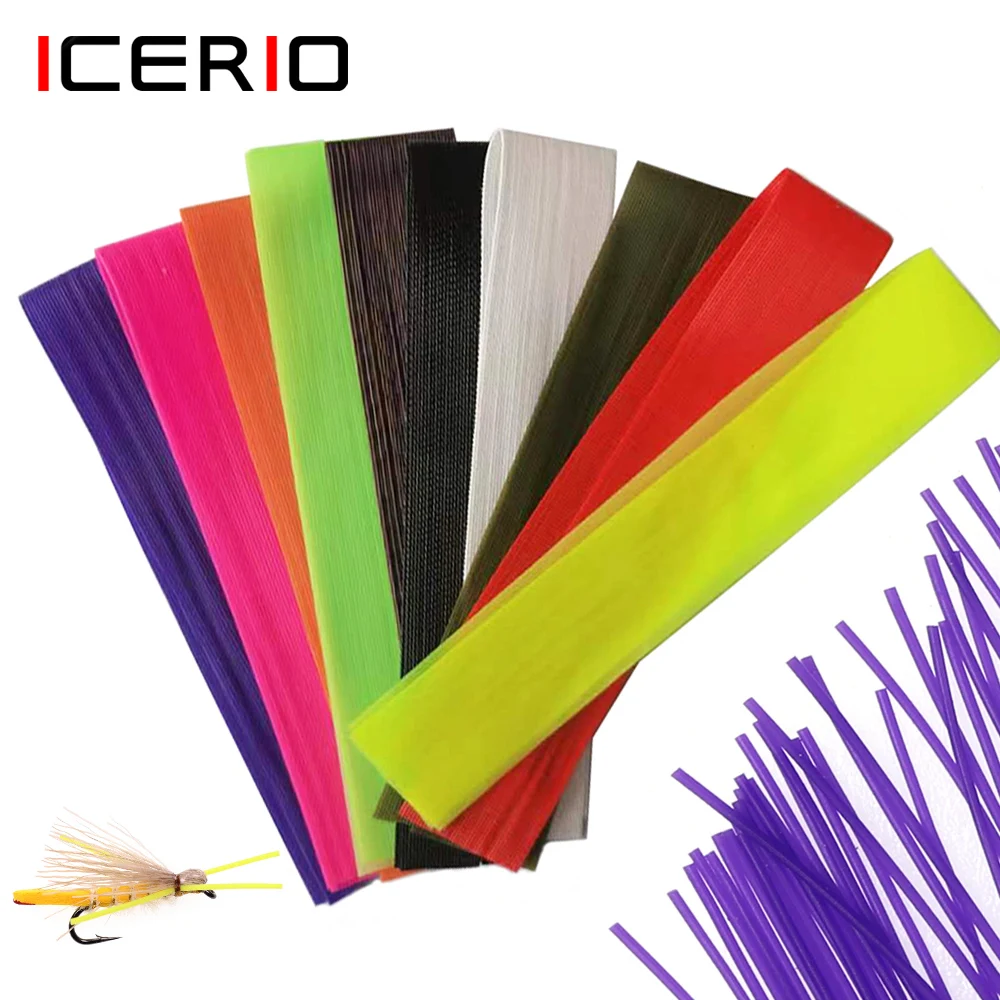 ICERIO Realistice Silicone Round Rubber Leg Strings For Streamer Nymph Stonefly Stimulator Tying Material Fishing Accessories