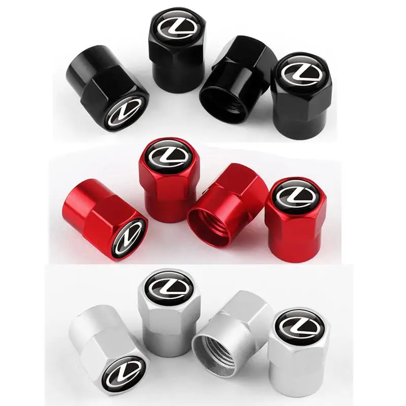 

Комплект из 4 колпачков для ниппелей автомобильных шин для Lexus IS250 EX300h F Sport CT200h IS300h ES300h NX RX IS LX, аксессуары