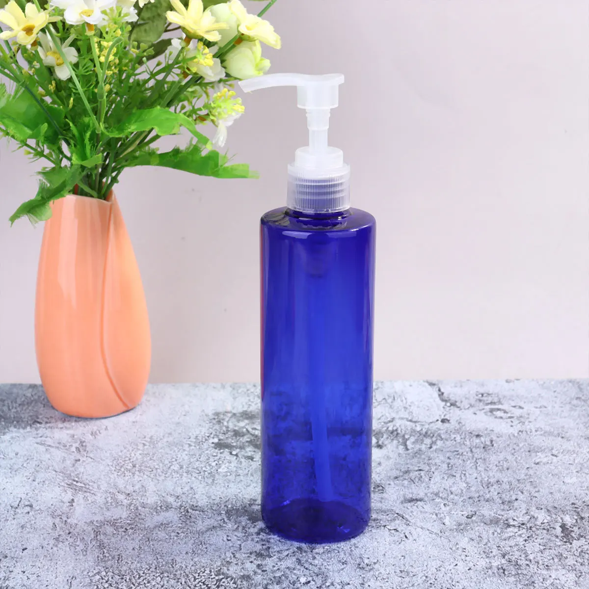 6 bottiglie di lozione da 250 ml bottiglia riutilizzabile in plastica vuota con dispenser a pompa per shampoo lavaggio corpo sapone liquido olio essenziale