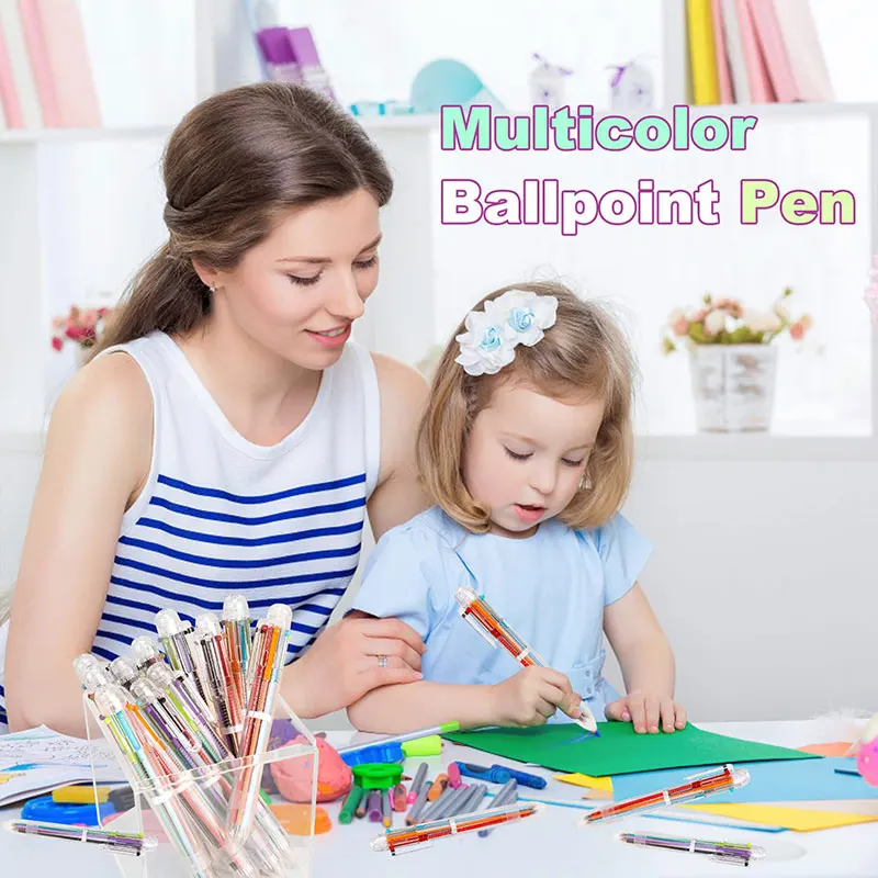 100-Pack Assorted-Color Ballpoint Pens, Assorted-Color Pens, for Students, Gifts, Weddings and Special Events